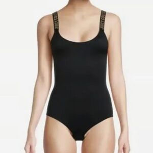 Juicy Couture Intimates Bodysuit with Gold Beaded Logo - Size L